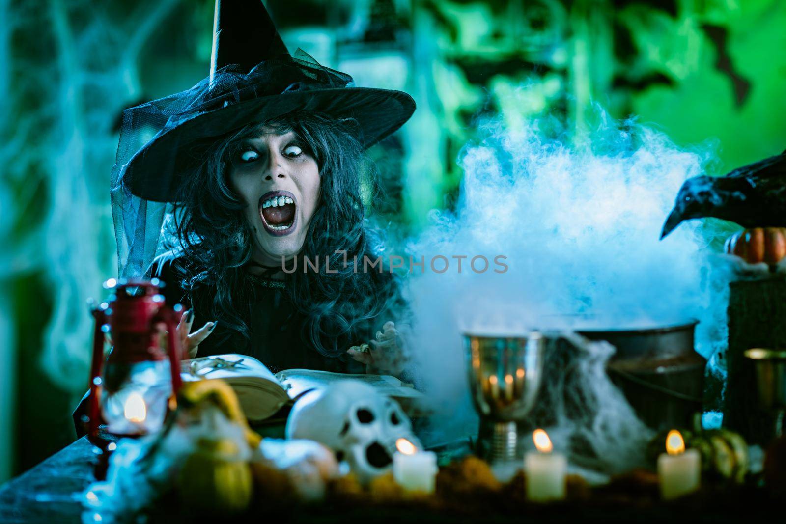 Witch Is Cooking Magic Potion by MilanMarkovic78