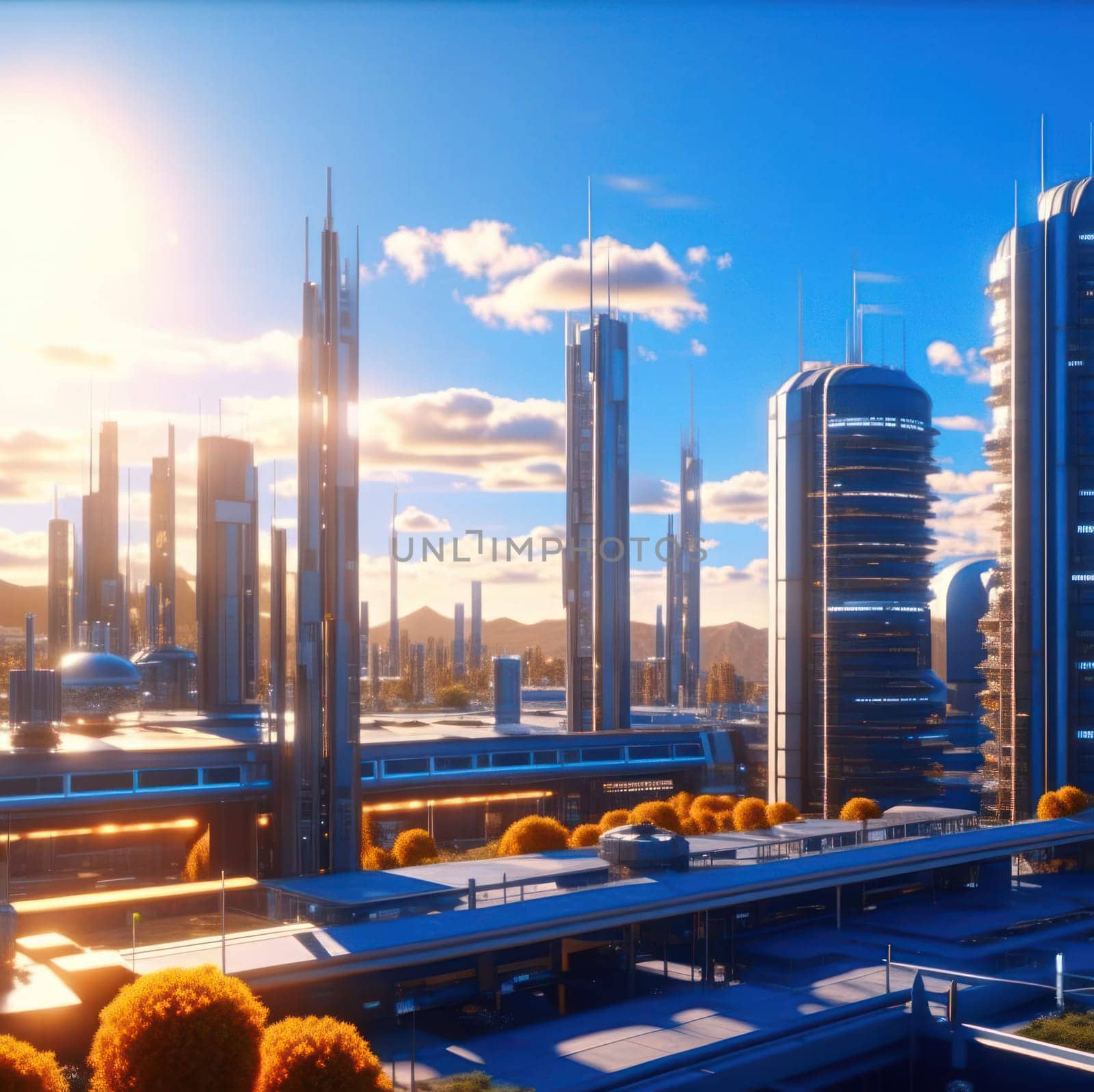 The city of the future. Image created by AI