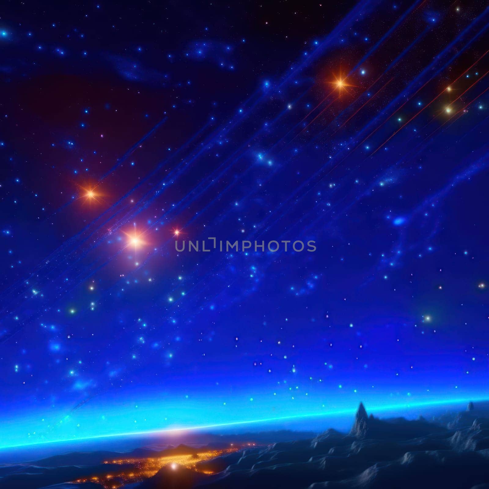 Starry sky. Image created by AI