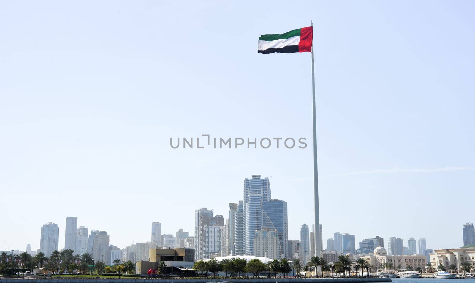 Cityscape of Flag Island, Sharjah by Ekaterina34