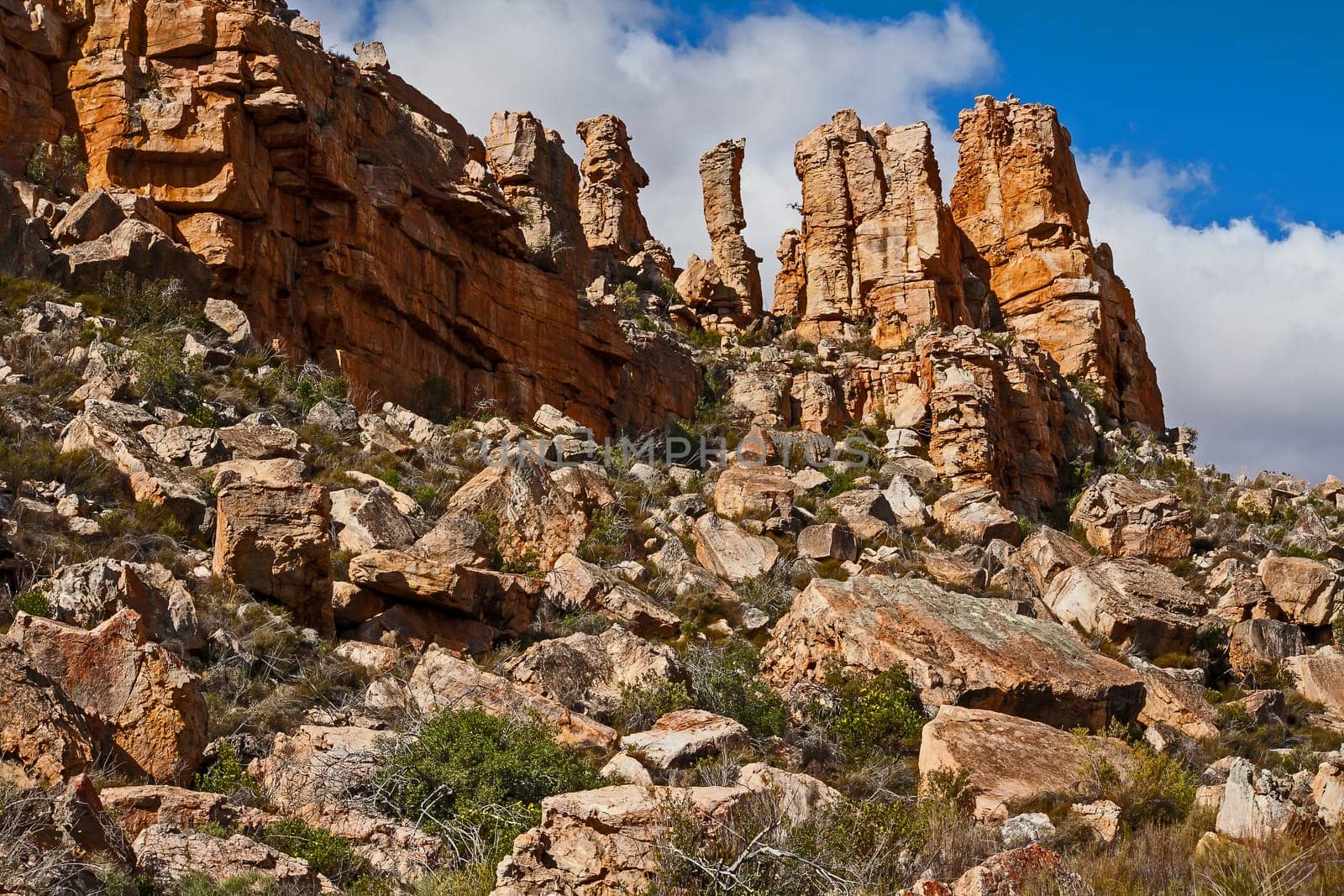 Interesting rock formations at Truitjieskraal in the Cederberg Wilderniss Area, Western Cape, South Africa