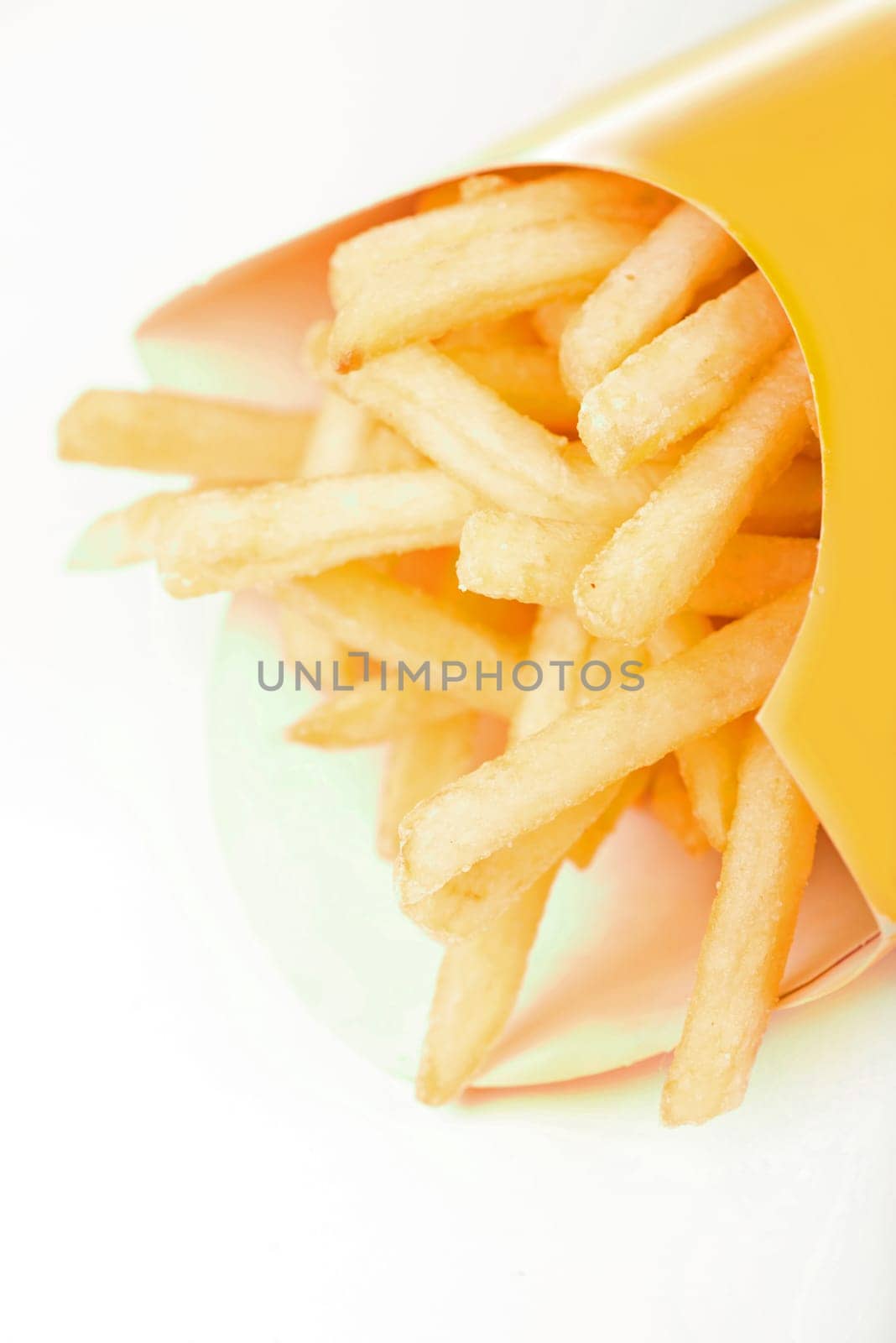 deep-fried potatoes isolated by aprilphoto