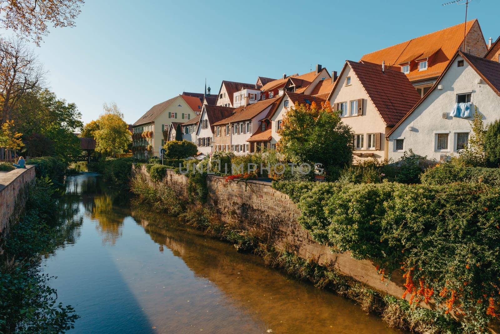 Old national German town house in Bietigheim-Bissingen, Baden-Wuerttemberg, Germany, Europe. Old Town is full of colorful and well preserved buildings. by Andrii_Ko