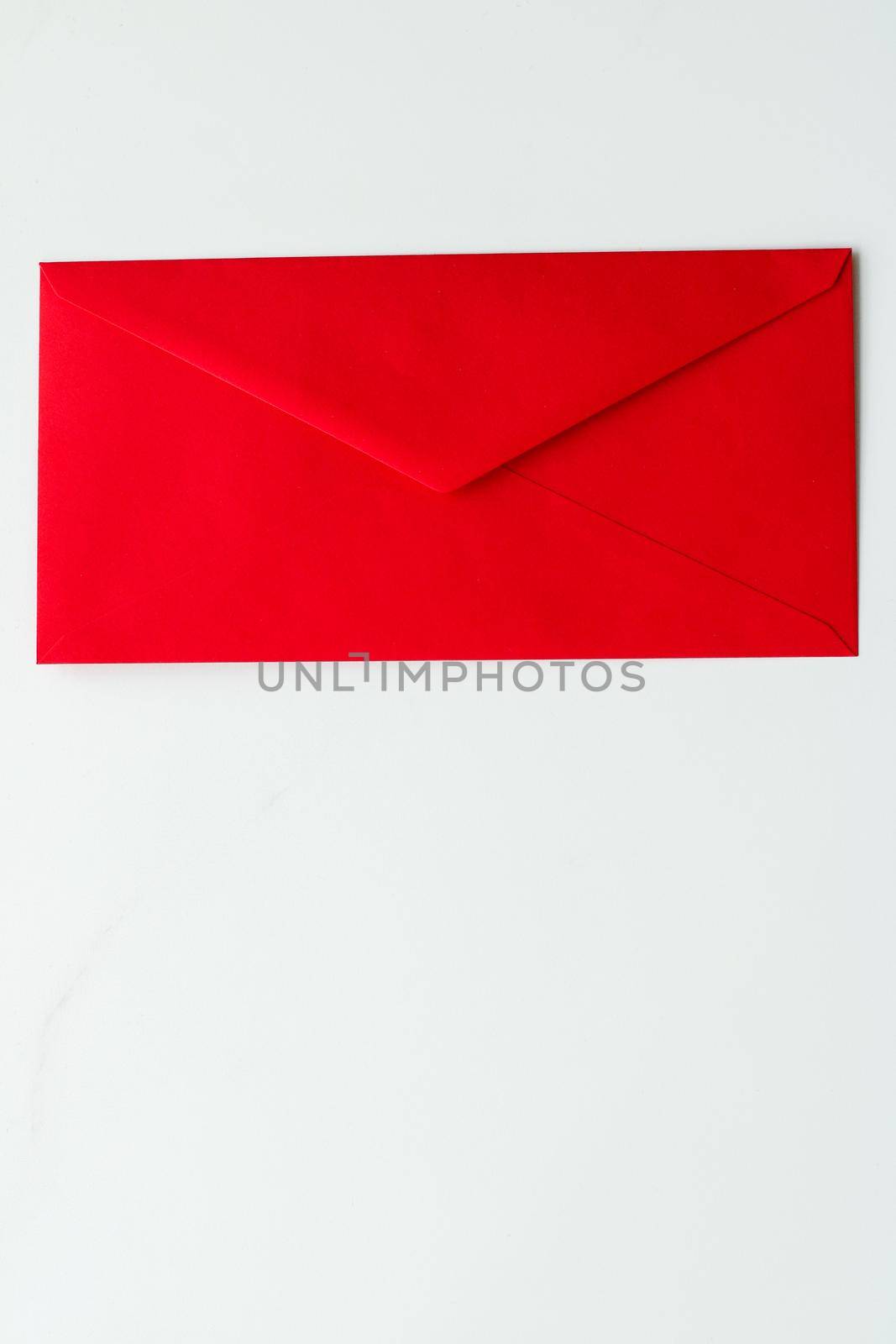 Communication, newsletter and business concept - Envelopes on marble background, message