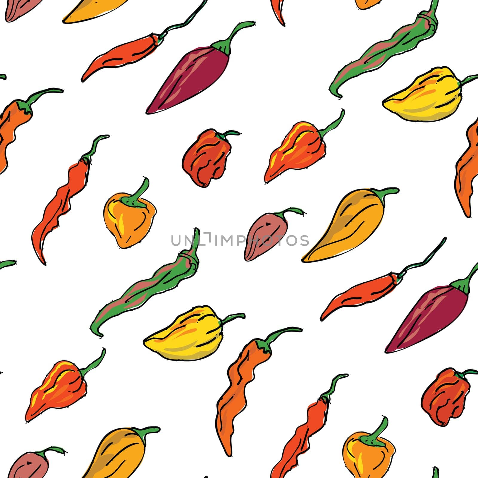 hot-chili-pepper-DWG-TILE-PATTERN by patrimonio