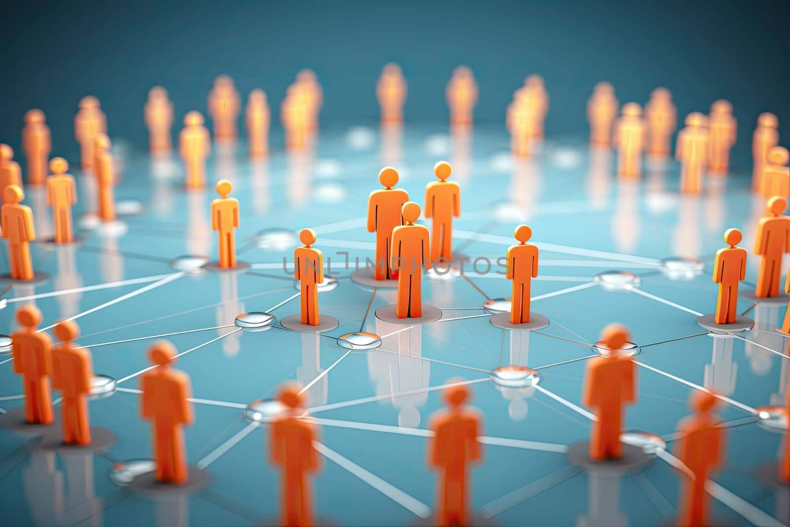 Business Network marketing concept illustration.