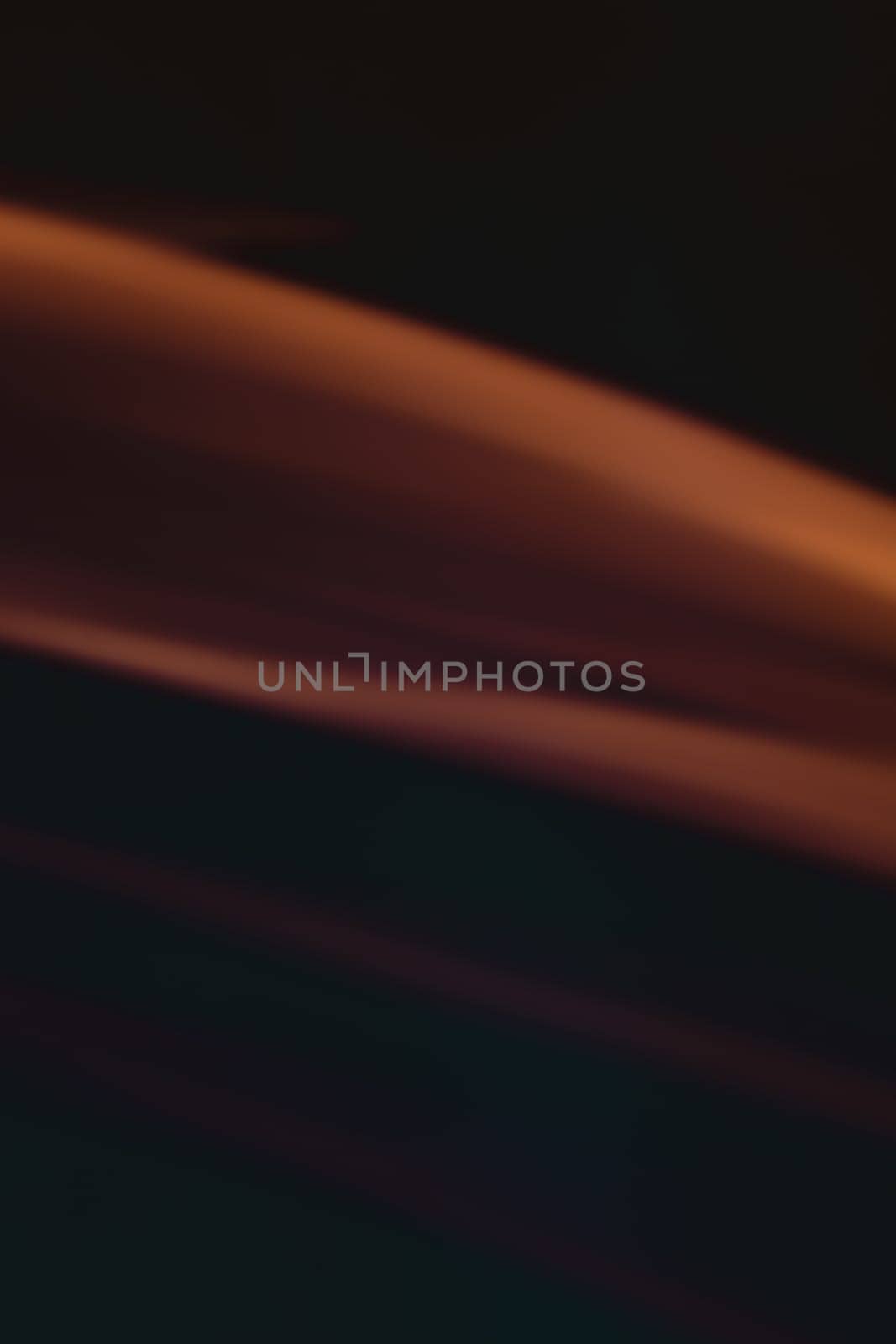 Vertical black abstract background, banner with dark orange wave. Backdrop