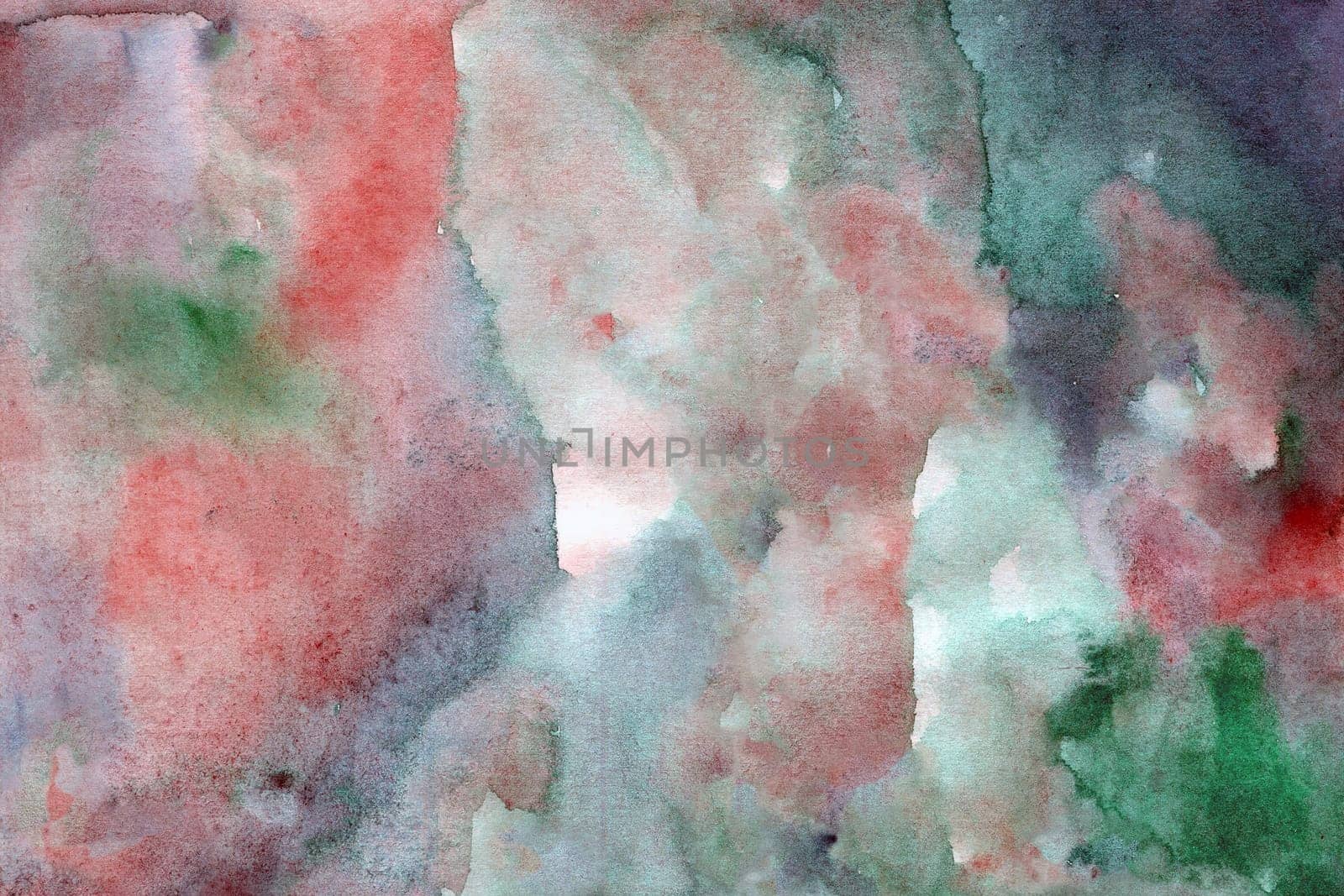 Red-purple green watercolor paper background texture