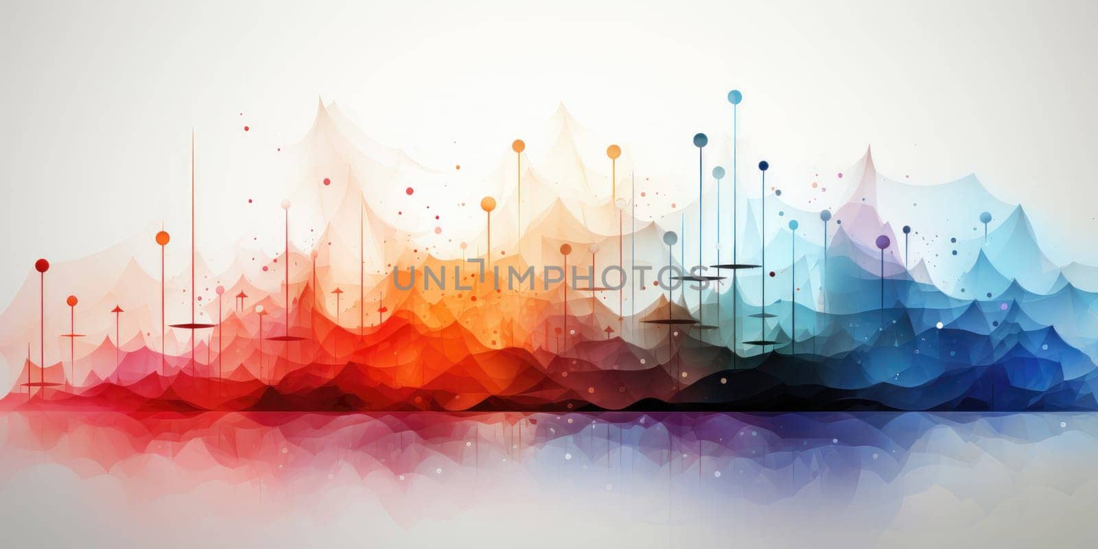 Abstract watercolor paint background illustration web design. Generative ai.