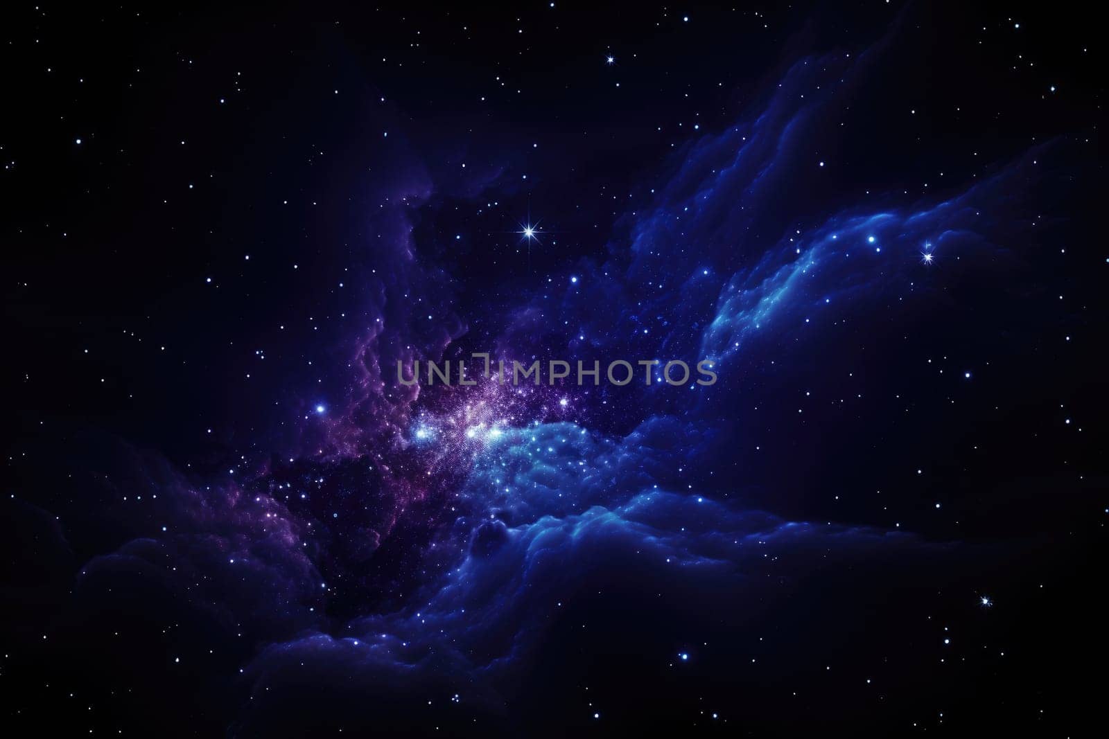 Galaxy Space. cosmos and star background. Generative AI by itchaznong