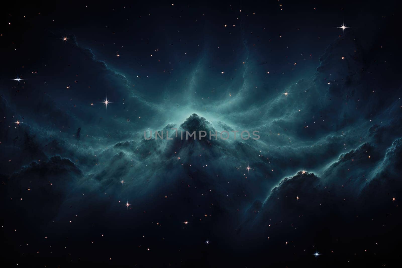 Galaxy Space. cosmos and star background. Generative AI by itchaznong
