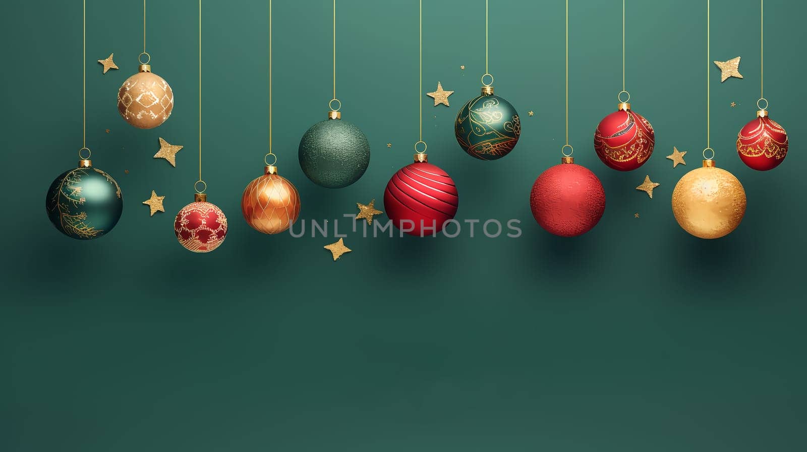 Luxury Christmas backgrounds. Christmas background with Christmas balls with bokeh effect. by AndreyKENO