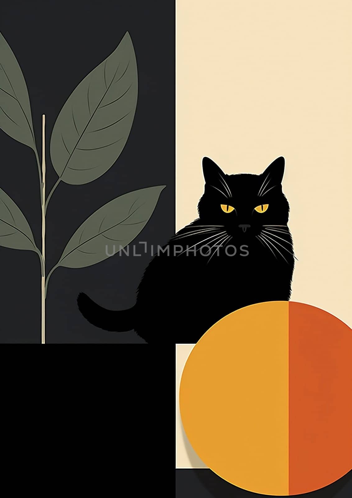 Domestic cat animals pets cute background by Vichizh