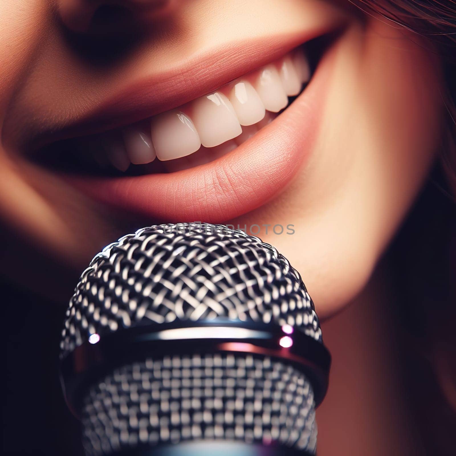 picture of a beautiful smile. Generative AI. High quality illustration