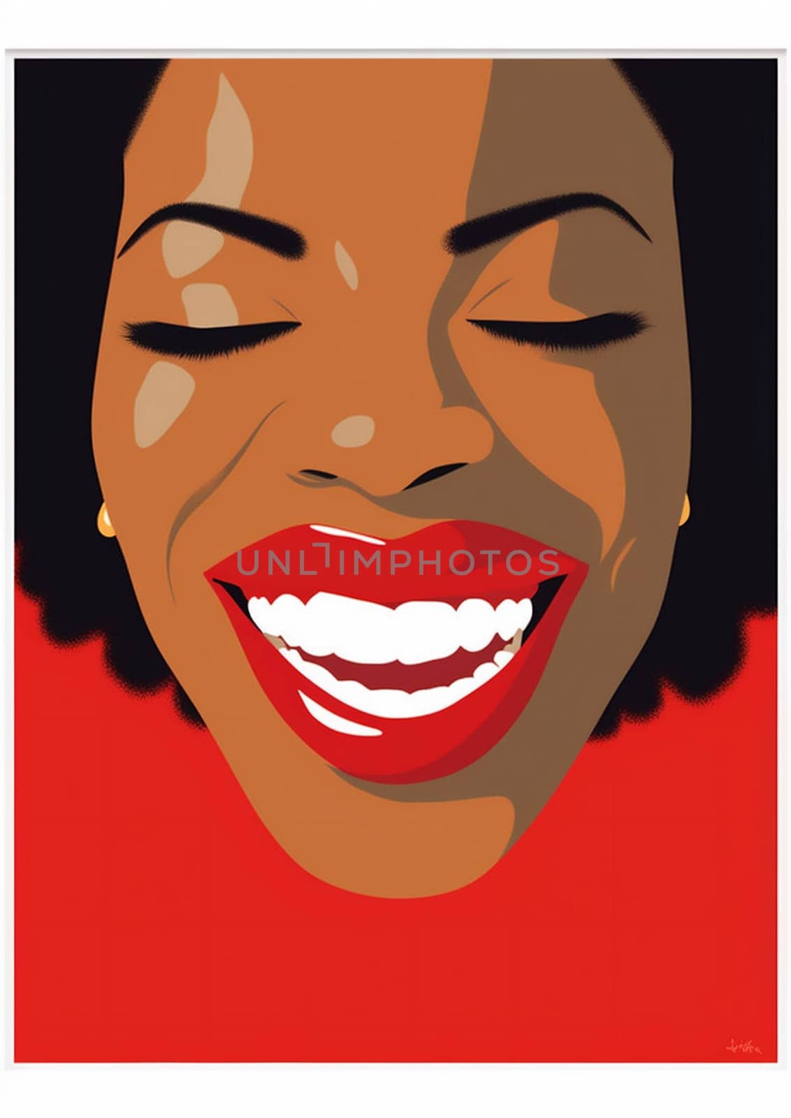 cosmetic woman fashion style lipstick icon poster toothpaste element teeth symbol cartoon art lip illustration red open colours banner beauty pop. Generative AI.