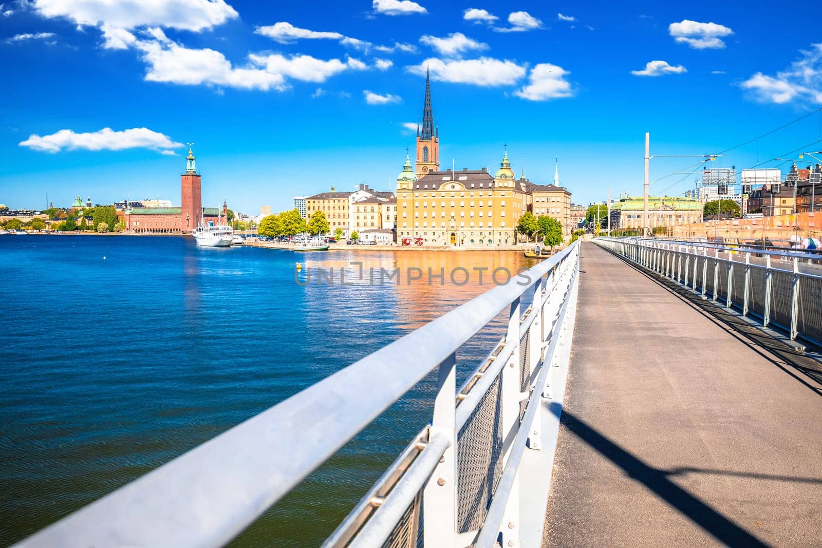 City of Stockholm historic landmarks view, capital of Sweden