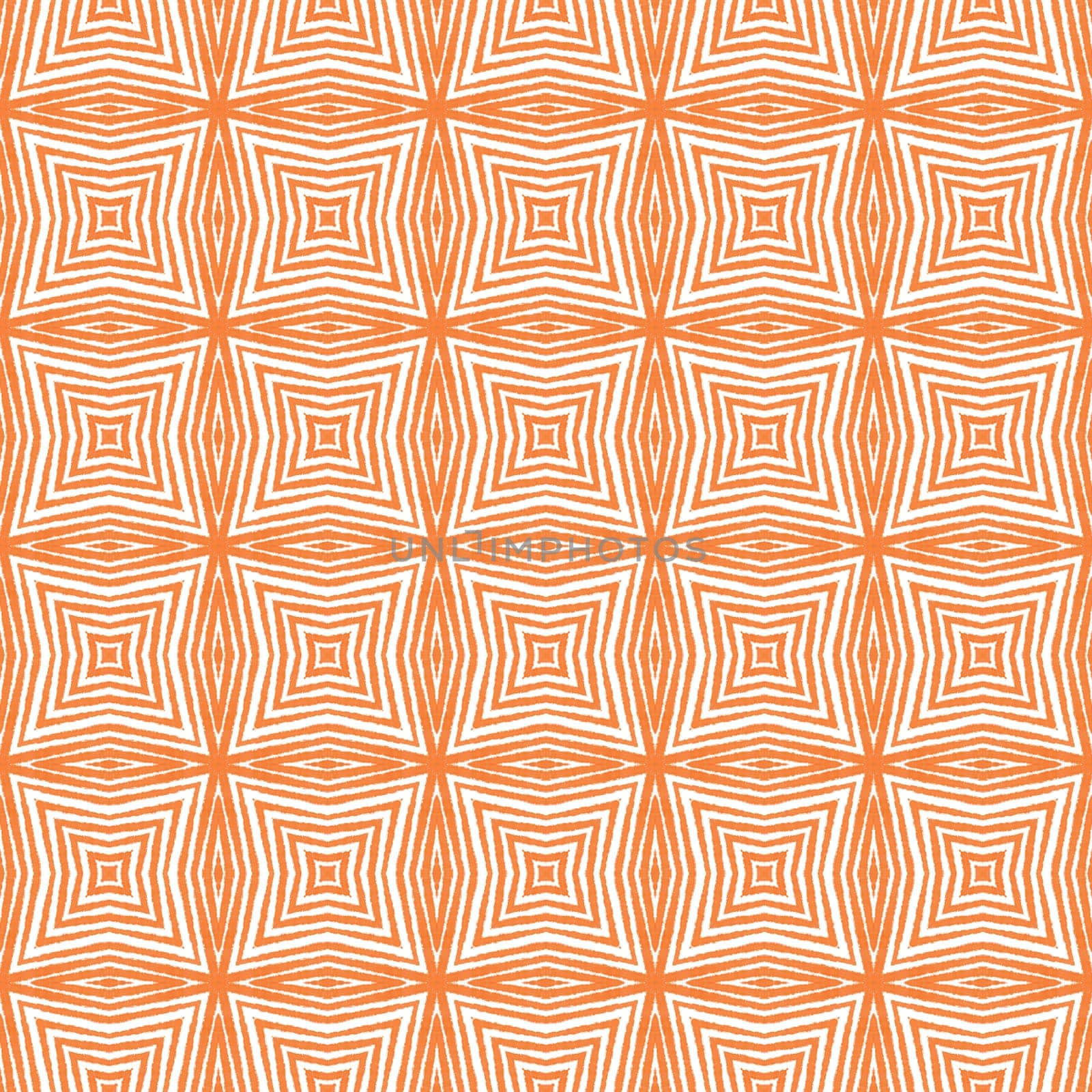 Textured stripes pattern. Orange symmetrical by beginagain