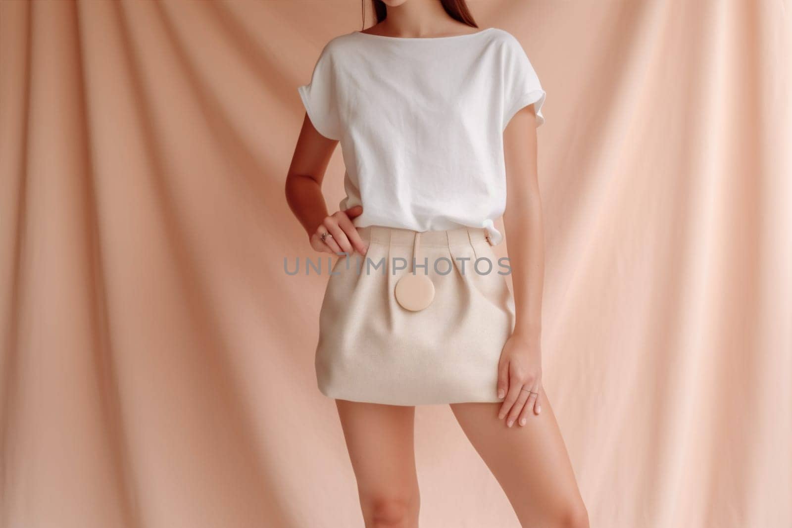 client woman blank shopping fabric design purchase black fashion cardboard buy market bag white shopping recycling box layout branding mock-up bag shopper template. Generative AI.