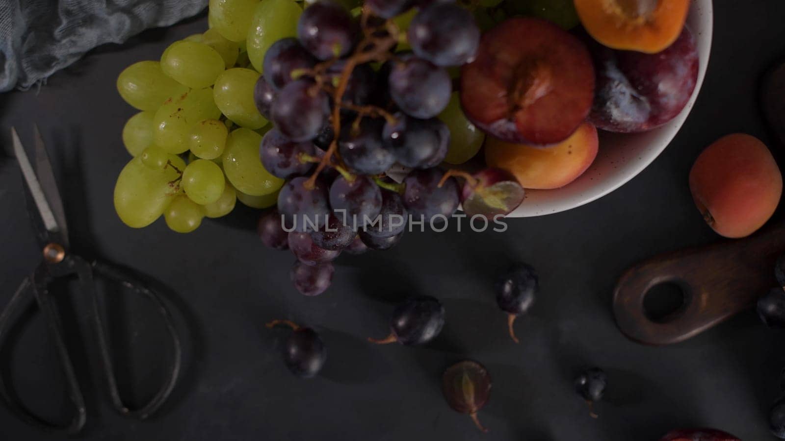 Grapes, apricots and plums by homydesign