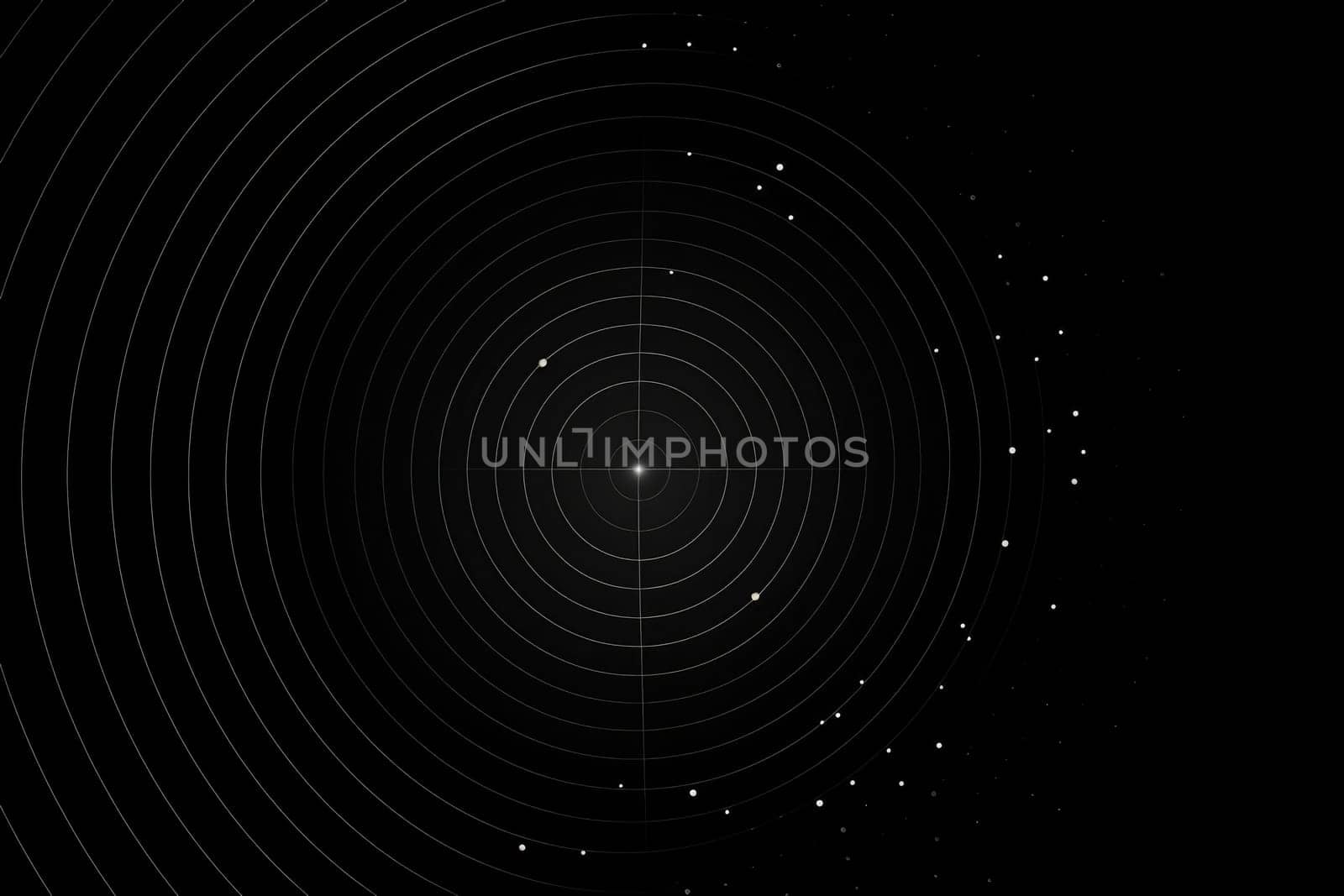 Colorful Circle line abstract background. Generative AI.