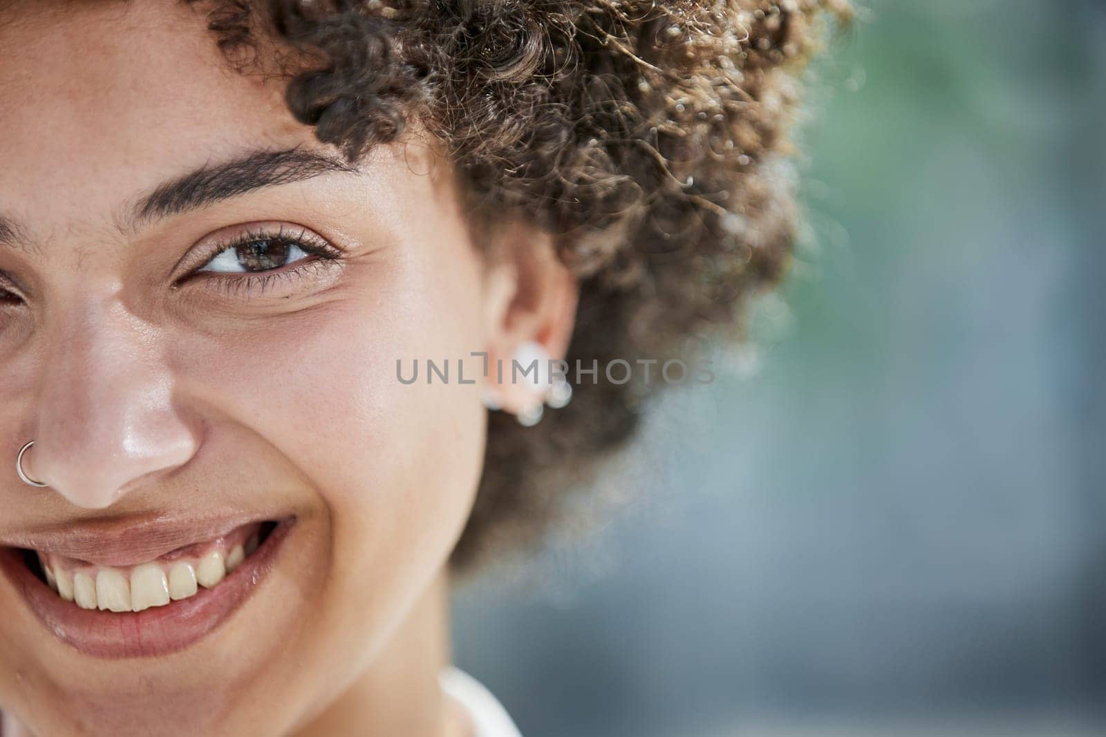 portrait of cute beautiful young woman close-up