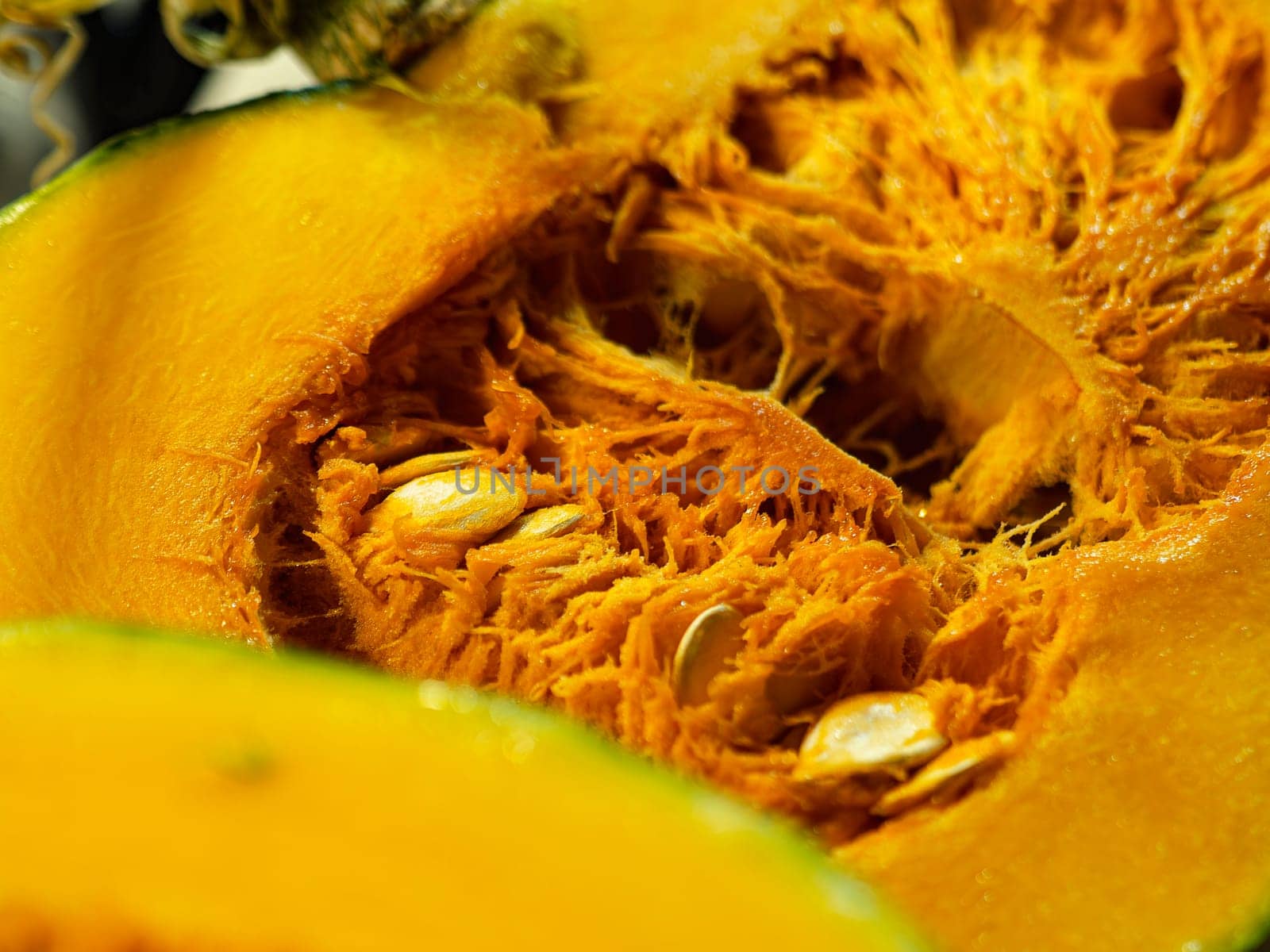 fresh pumpkin close up slice by Alexander_V