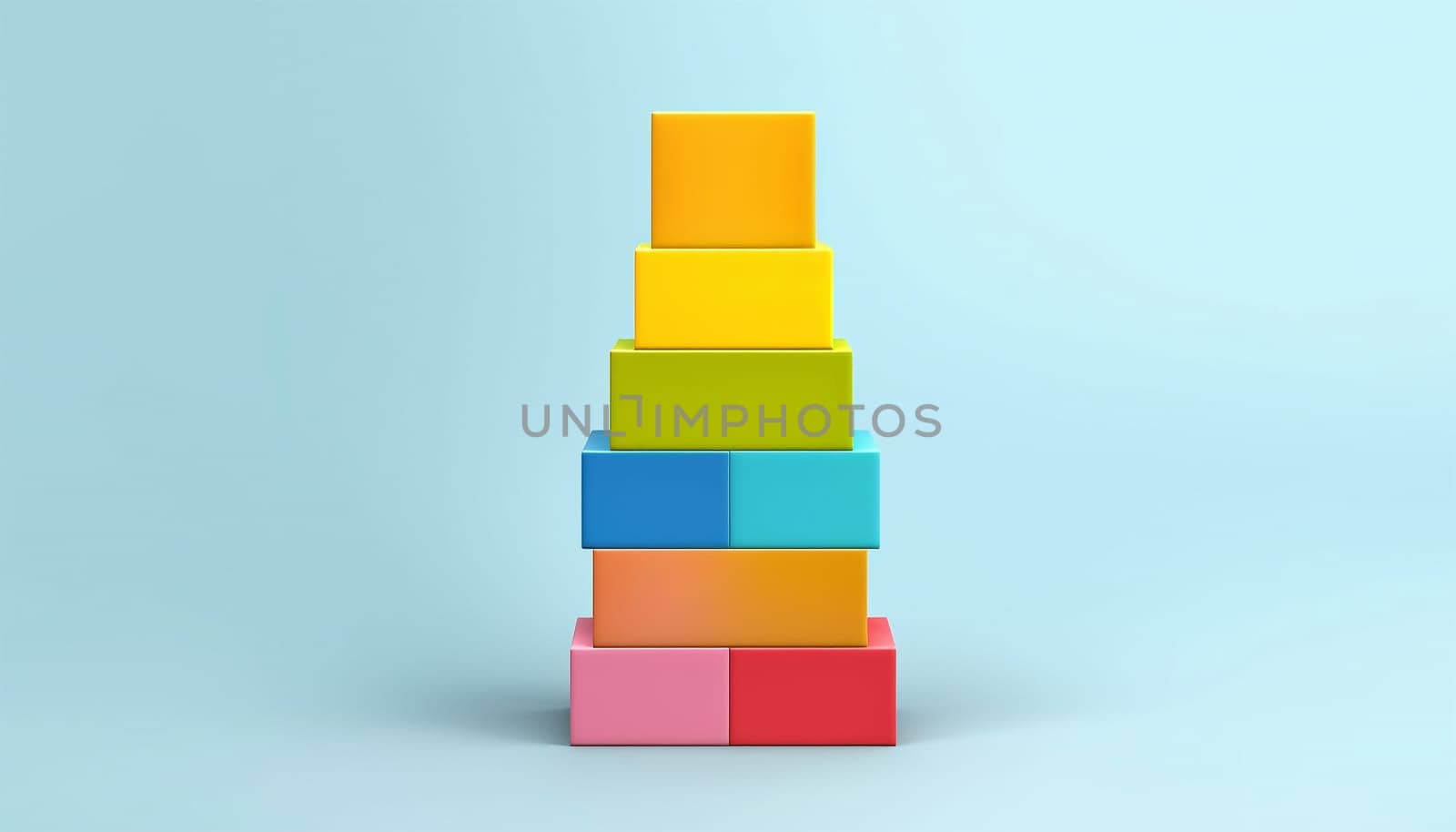Teamwork,building success concept. Colorful Block tower. Set building infographic. tower crane and building color block. Infographic template building business. Illustration in modern colors. Copy space