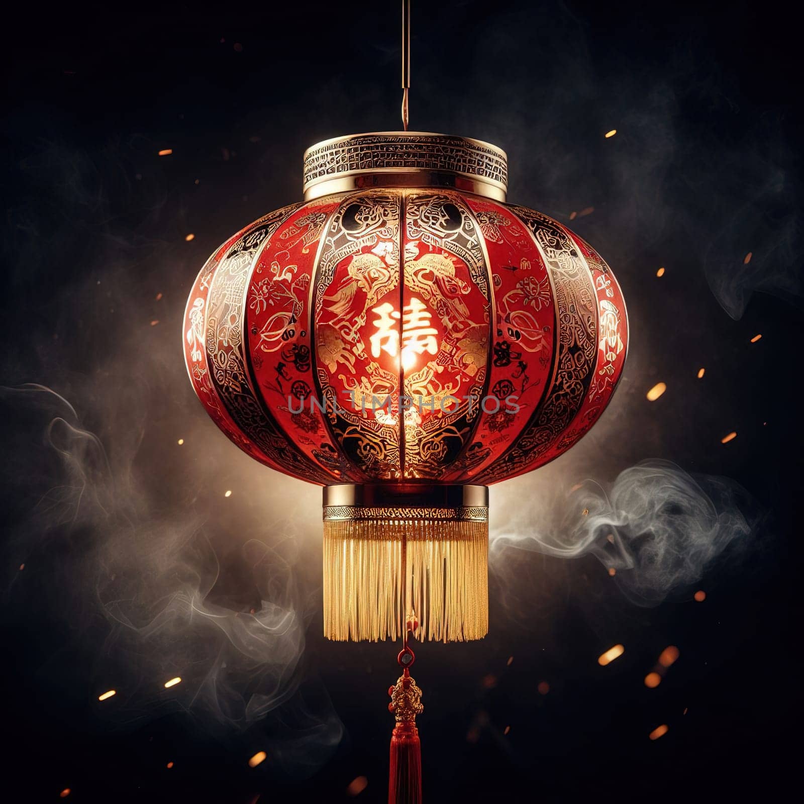 Beautiful illustration for Chinese New Year. Generative AI. High quality illustration
