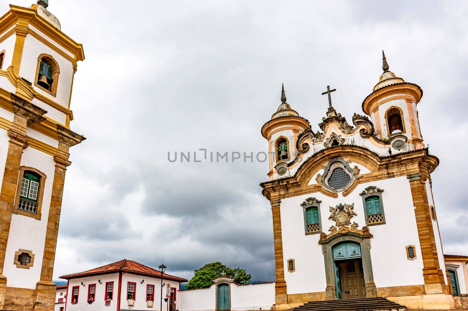 Baroque churches in the city of Mariana in Minas Gerais, Brazil