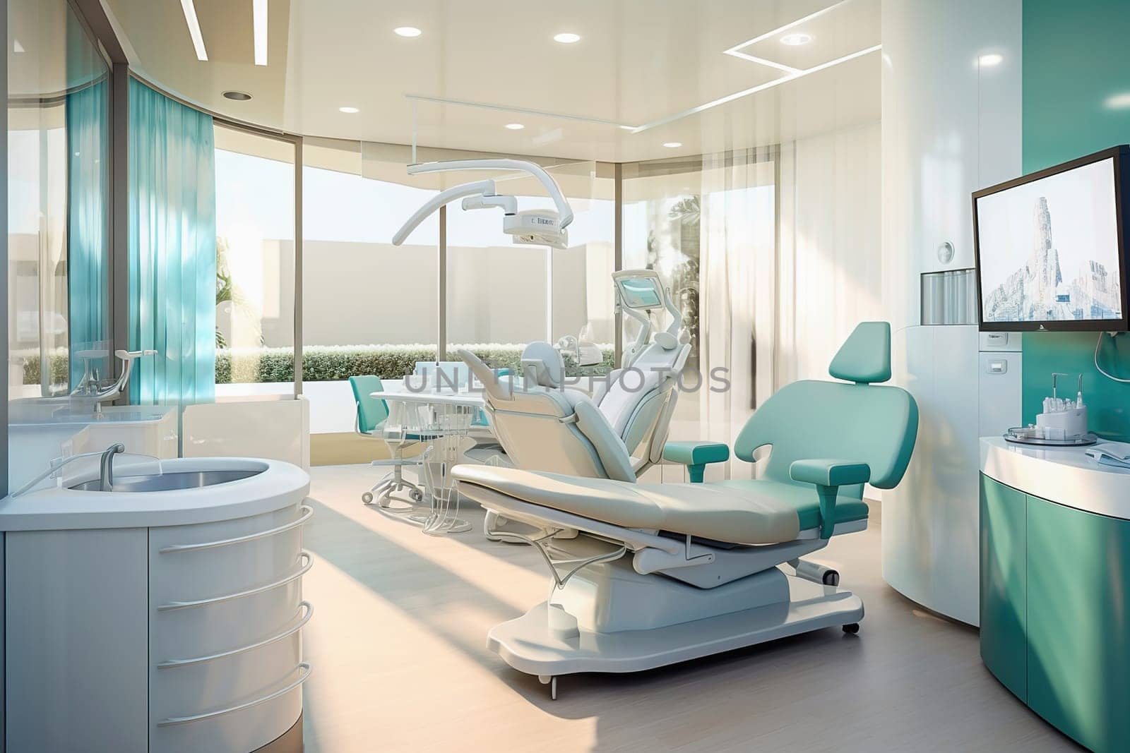 Modern interior of a dental office. by Yurich32