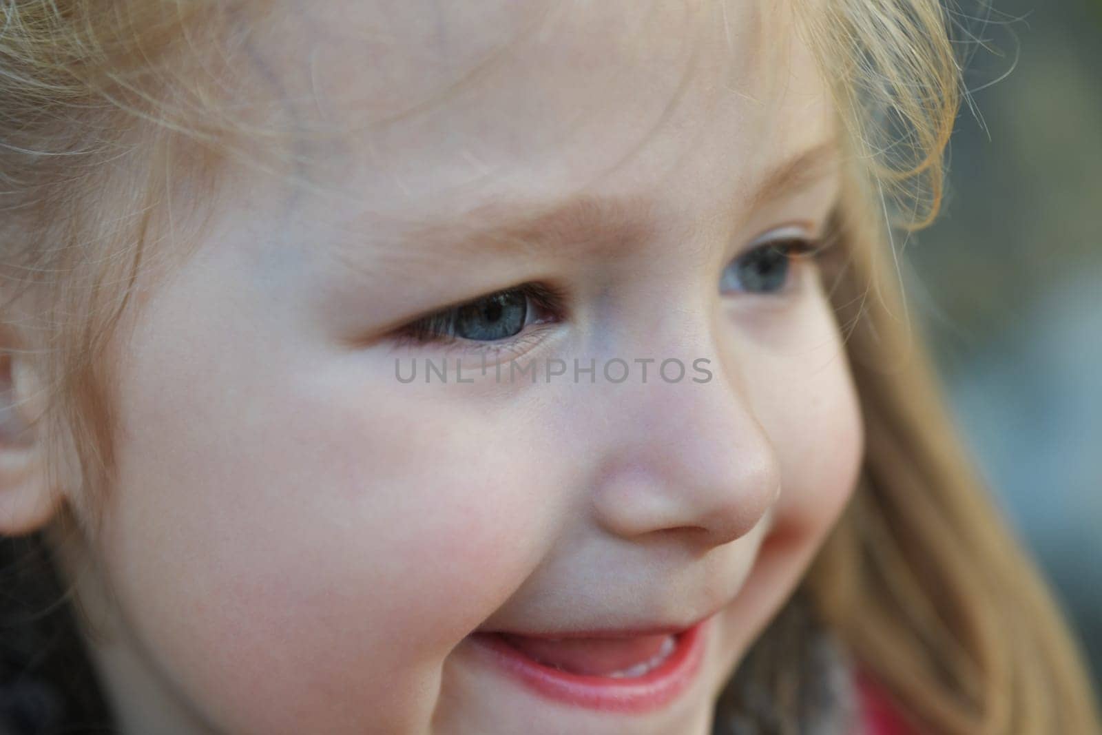 Portrait of Laughing cute girl of 4 years old