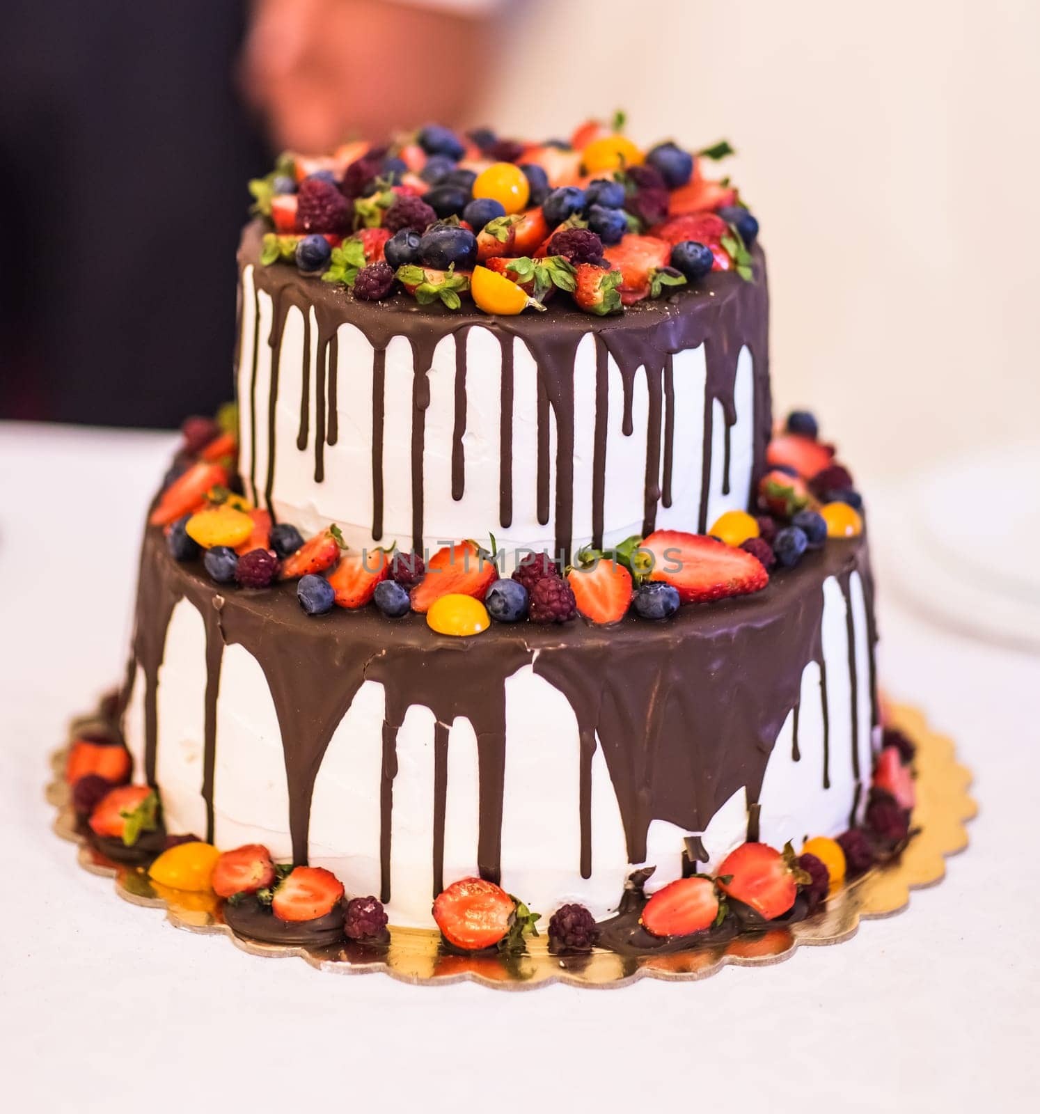 Chocolate Wedding Cake by Satura86