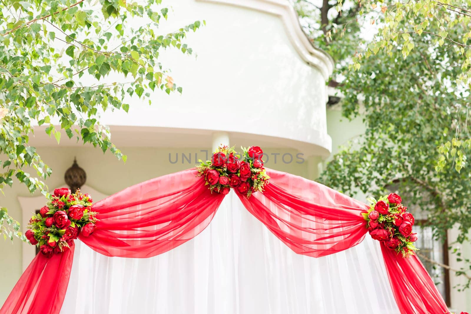 Wedding Ceremony Decorations Outdoors. wedding in nature