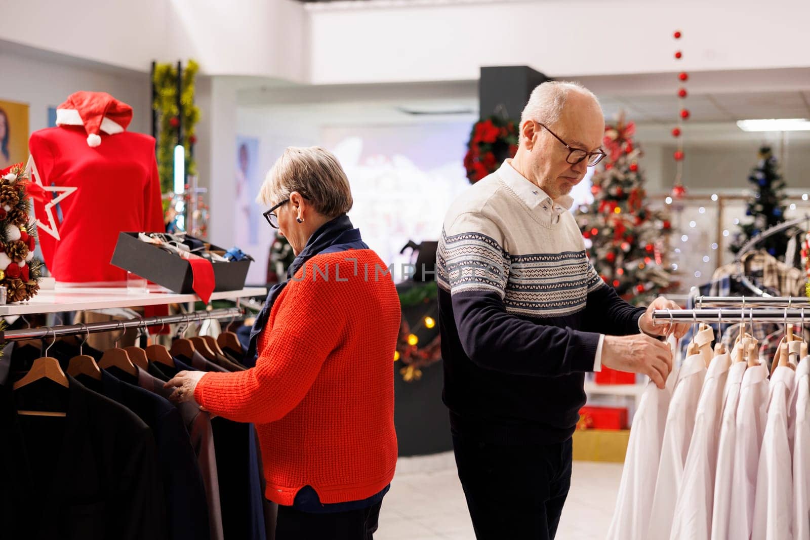 Elderly people searching for clothes by DCStudio