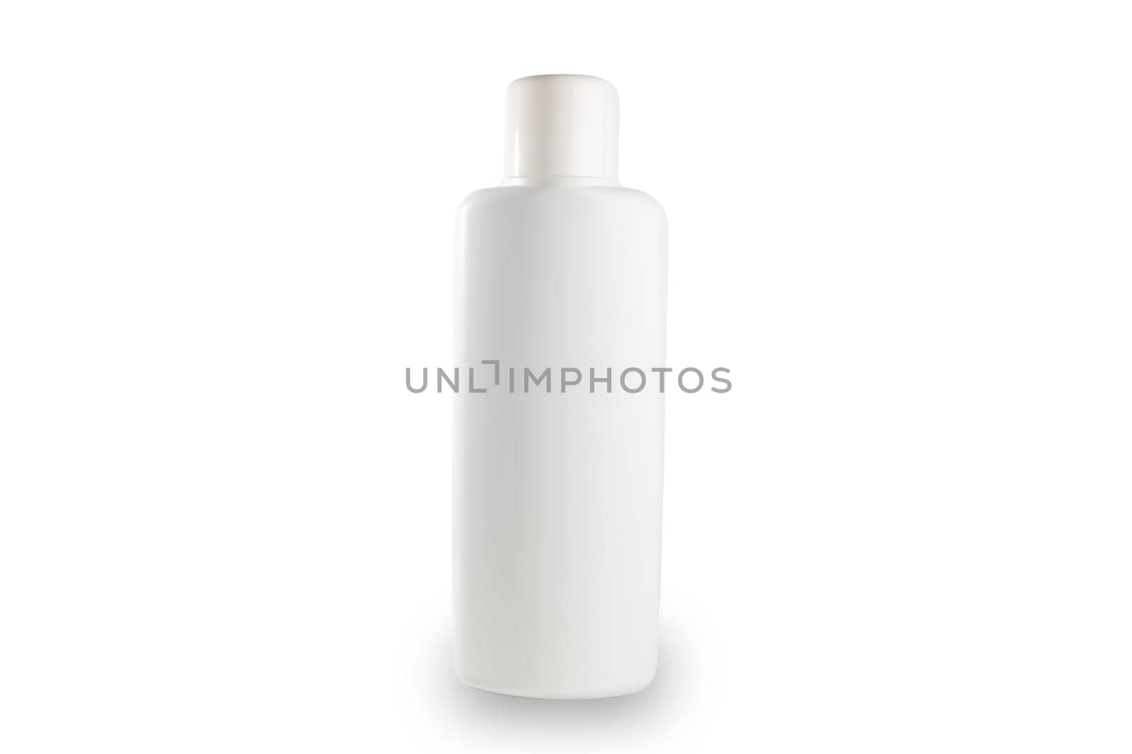 Plastic Shampoo Bottle With Flip-Top Lid. MockUp no background by TropicalNinjaStudio