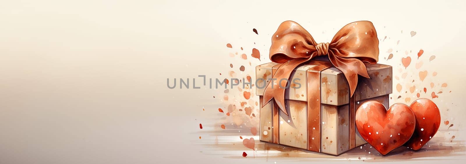 Valentine's day design. Realistic 3d pink gifts boxes. Open gift box full of decorative festive object. Holiday banner, web poster, flyer, stylish brochure, greeting card, cover. Romantic background Valentine's Day concept by Annebel146