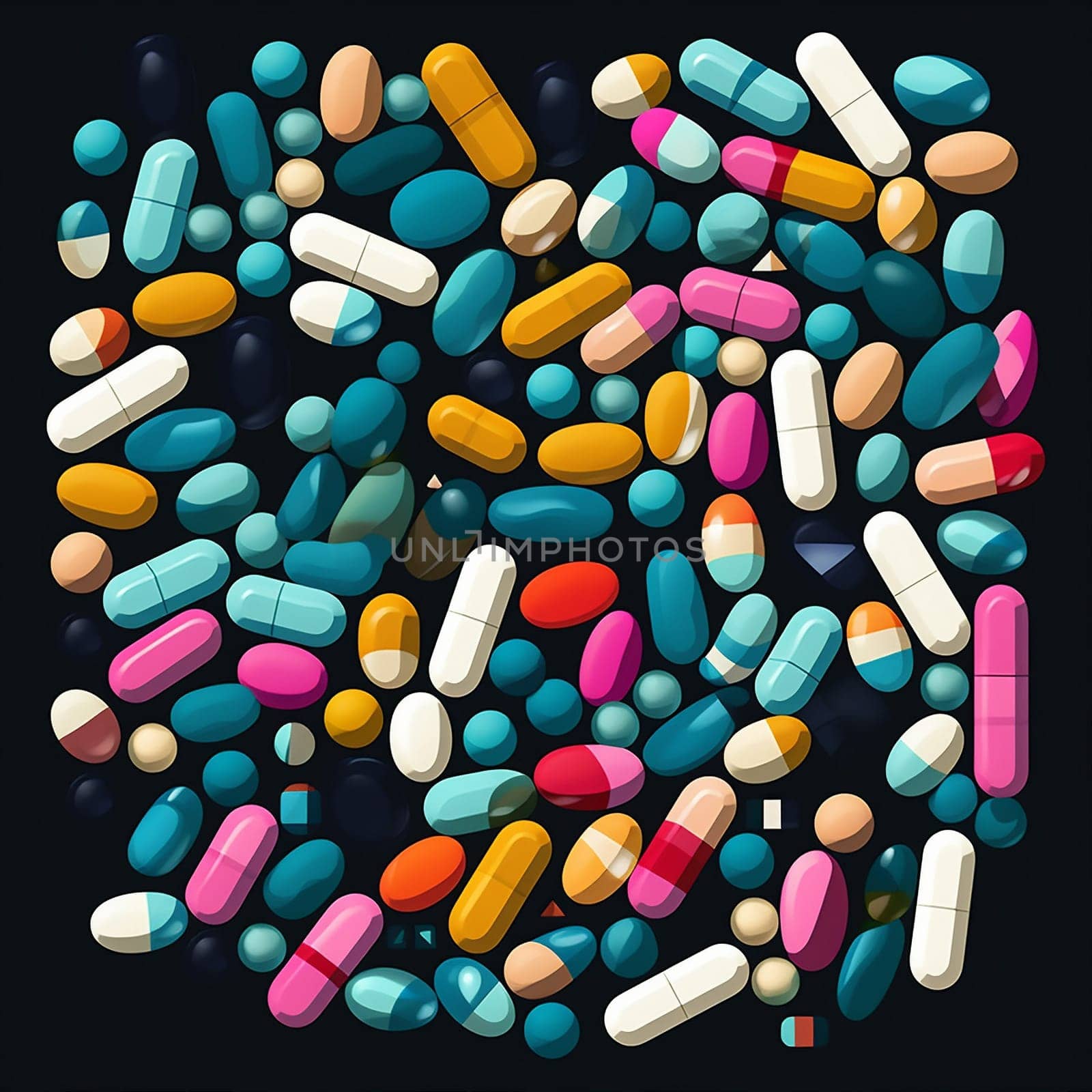 isolated hospital medical capsule medicine help chemistry group design medication set pill pharmaceutical care pharmacy tablet drug illustration healthy vitamin. Generative AI.