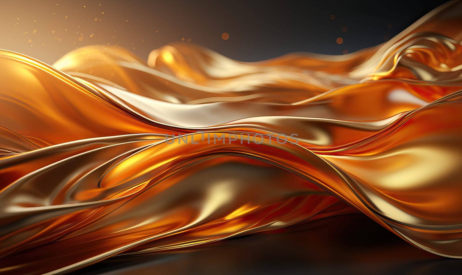 Creative of shiny elegant gold color and luxury wave elements. by Fischeron