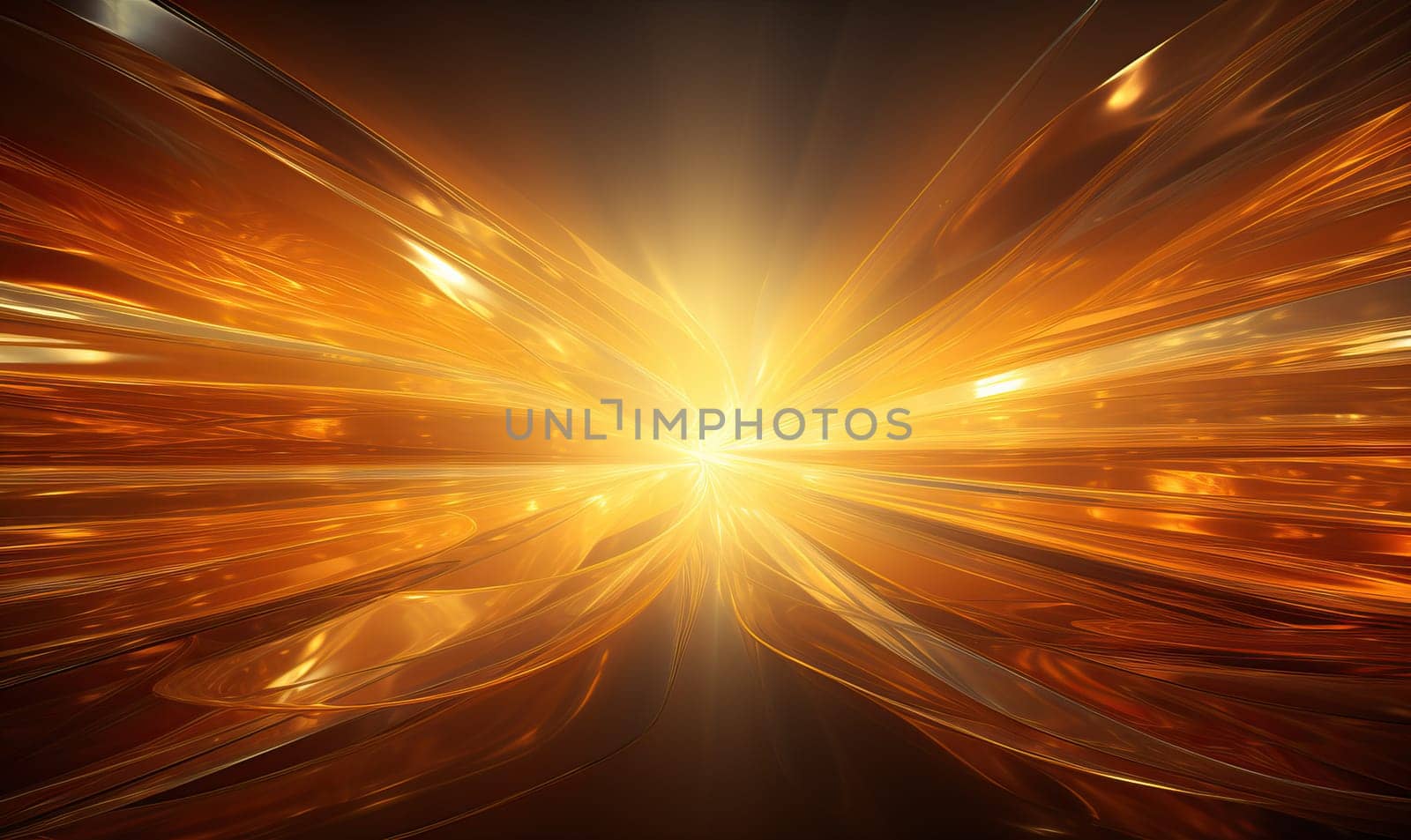 Creative of shiny elegant gold color and luxury wave elements with shiny lines on abstract background.