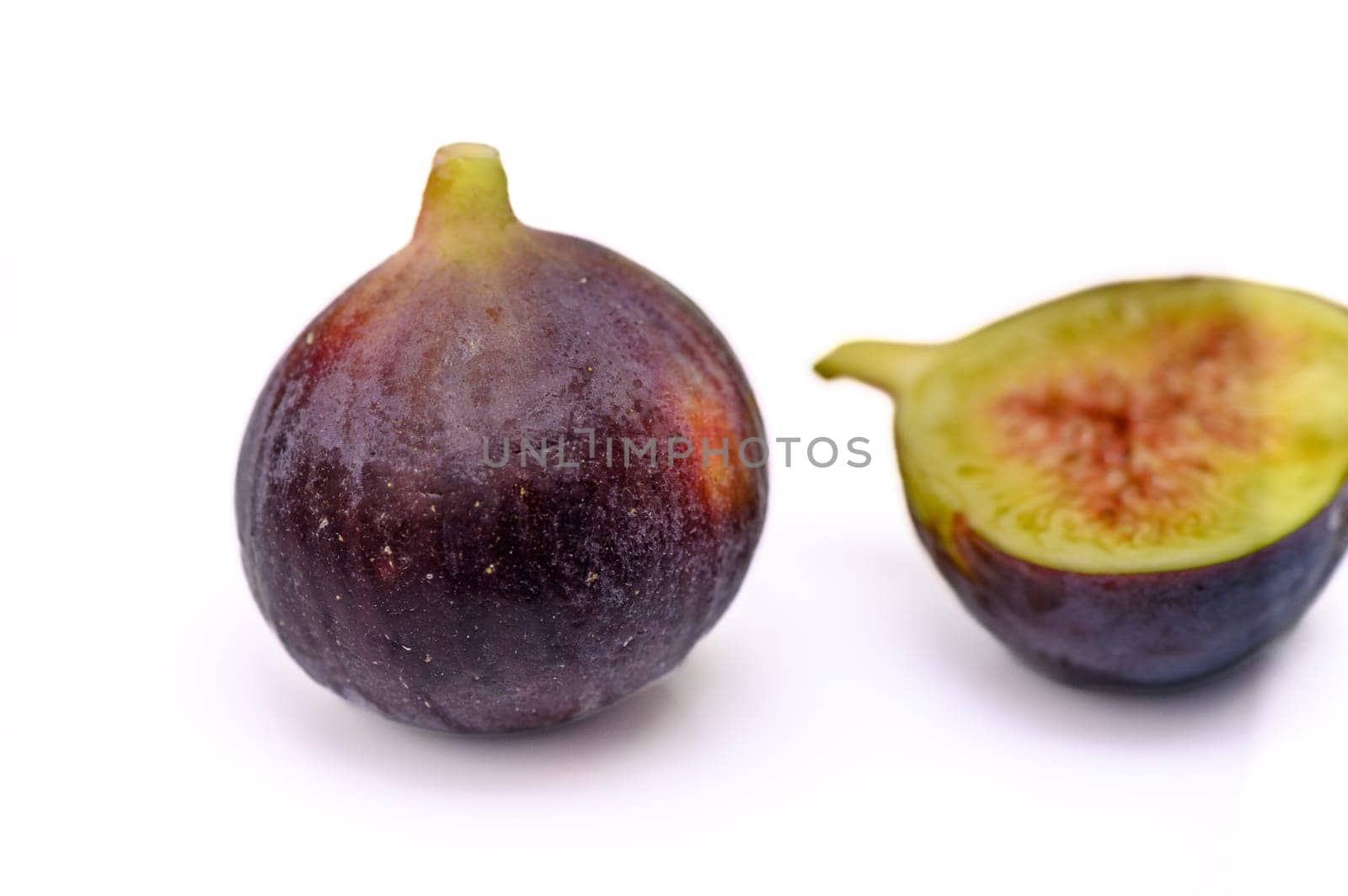 fresh appetizing figs on white background 9