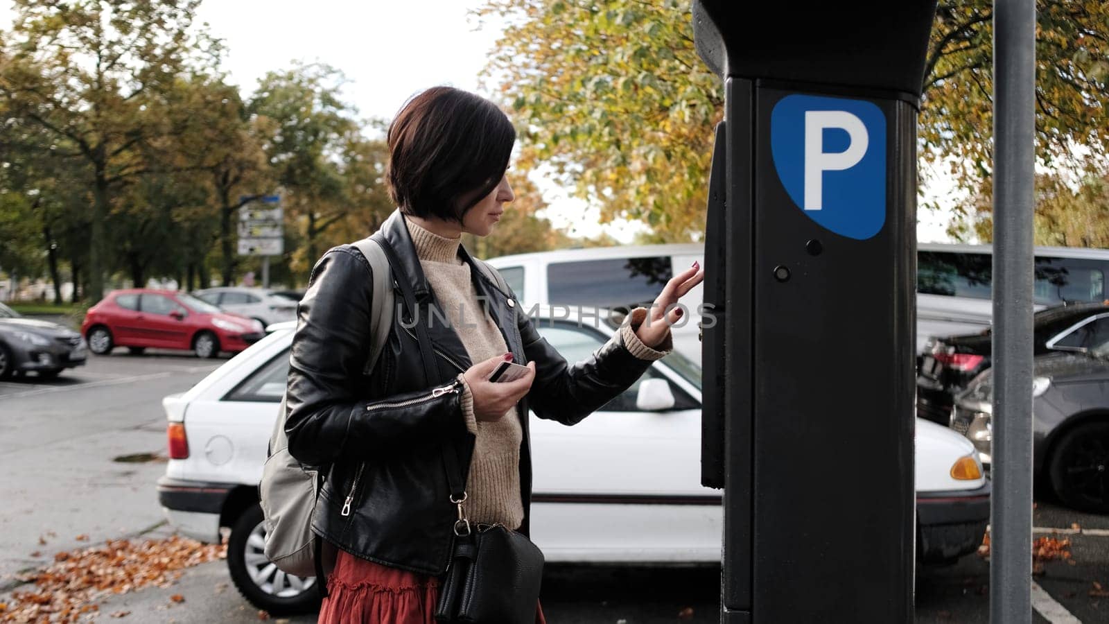 Woman Pays For Parking At Meter by GekaSkr