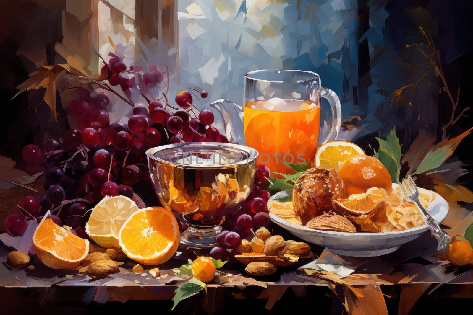 A mouthwatering portrayal of winter's culinary delights, showcasing the artful photography of winter-inspired dishes and beverages like hot soup, roasted chestnuts, and mulled wine.
