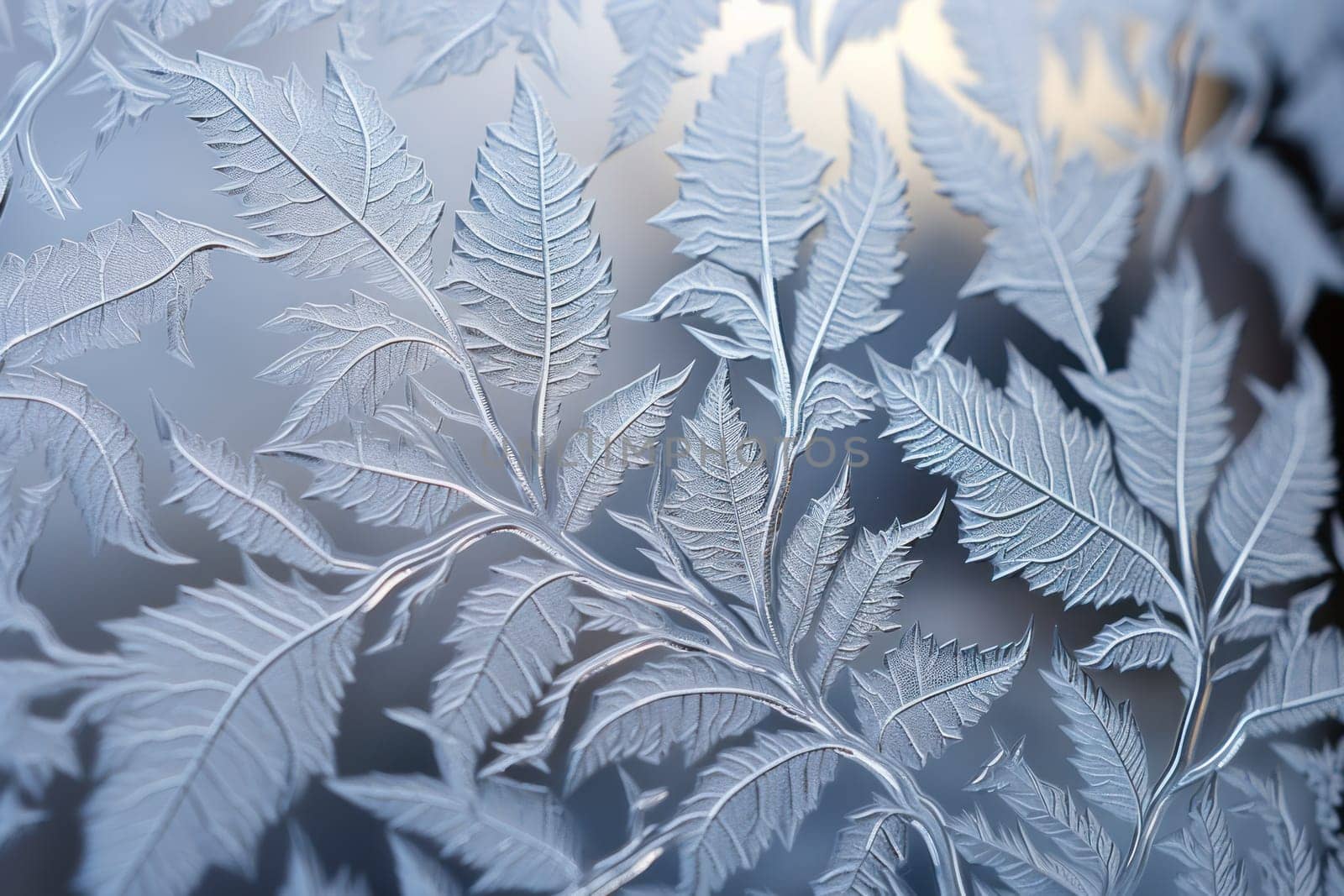 A mesmerizing exploration of winter's artistic side, unveiling captivating abstract patterns etched in the delicate intricacies of snow and frost on various surfaces.