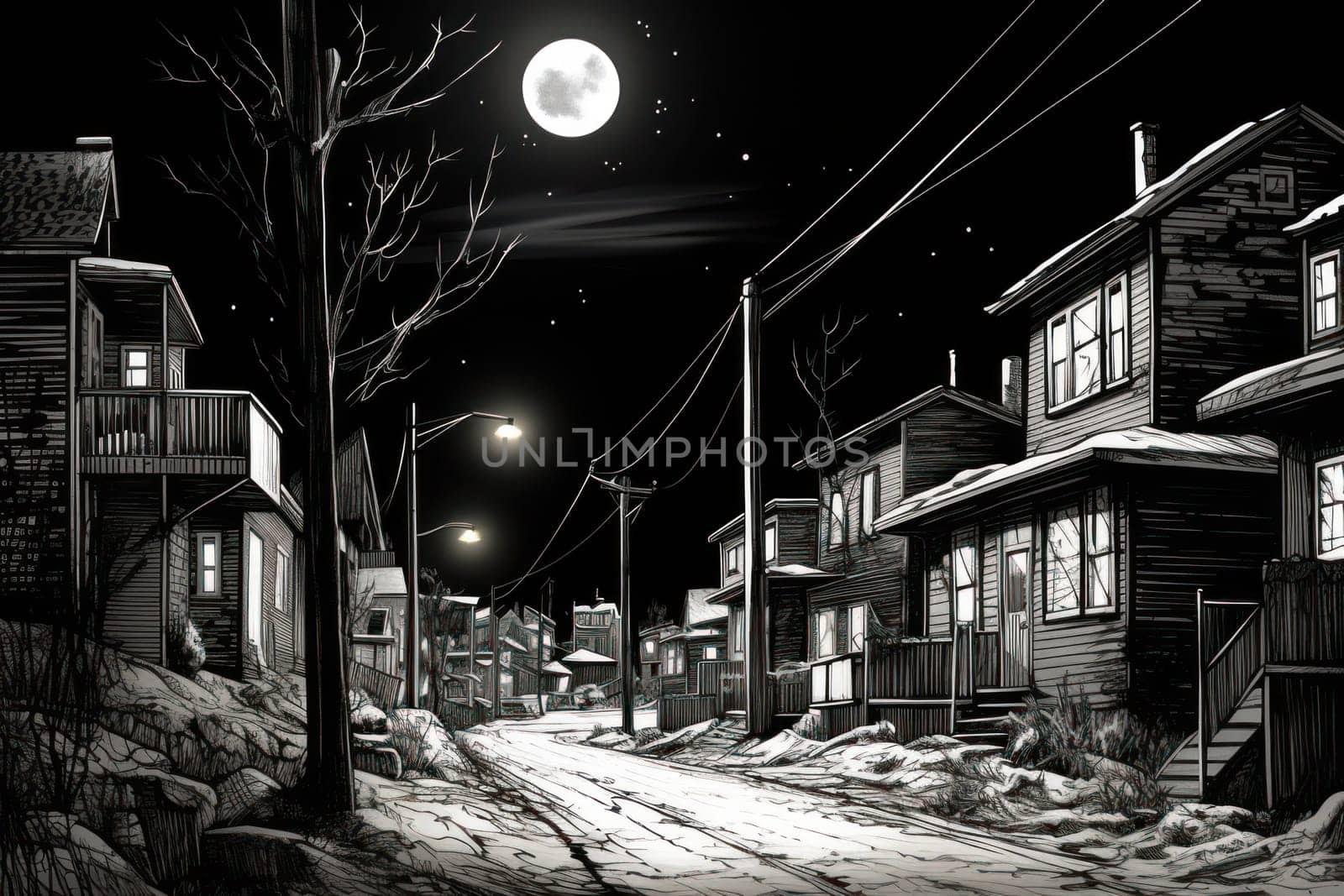An enchanting portrayal of the holiday season, featuring the dazzling brilliance of Christmas lights, ornaments, and festive adornments that transform towns and neighborhoods into magical wonderlands.