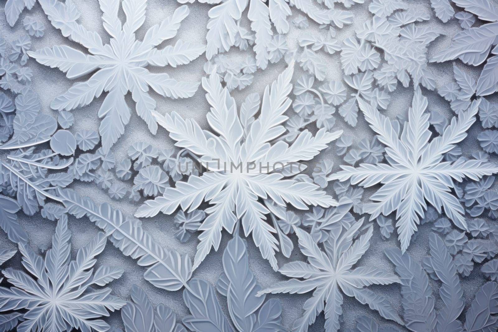 A mesmerizing exploration of winter's artistic side, unveiling captivating abstract patterns etched in the delicate intricacies of snow and frost on various surfaces.