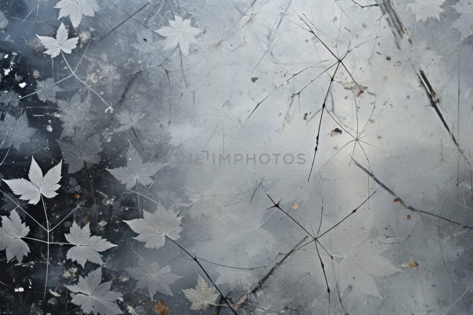 A mesmerizing exploration of winter's artistic side, unveiling captivating abstract patterns etched in the delicate intricacies of snow and frost on various surfaces.