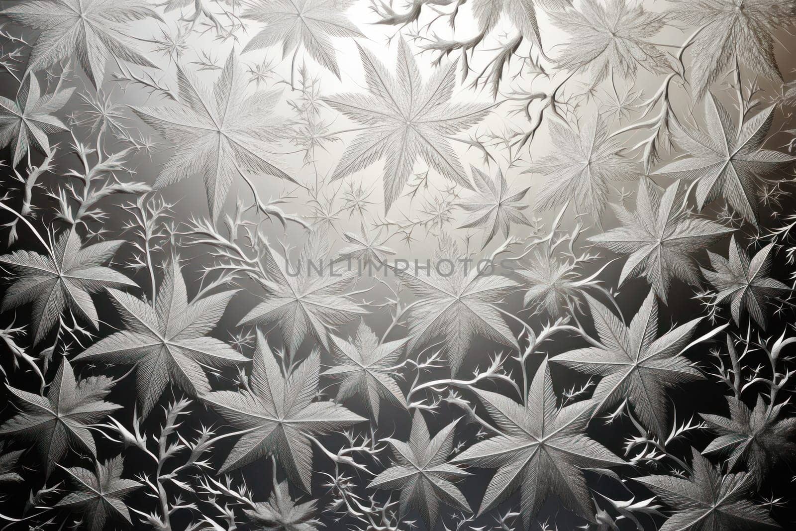 A mesmerizing exploration of winter's artistic side, unveiling captivating abstract patterns etched in the delicate intricacies of snow and frost on various surfaces.
