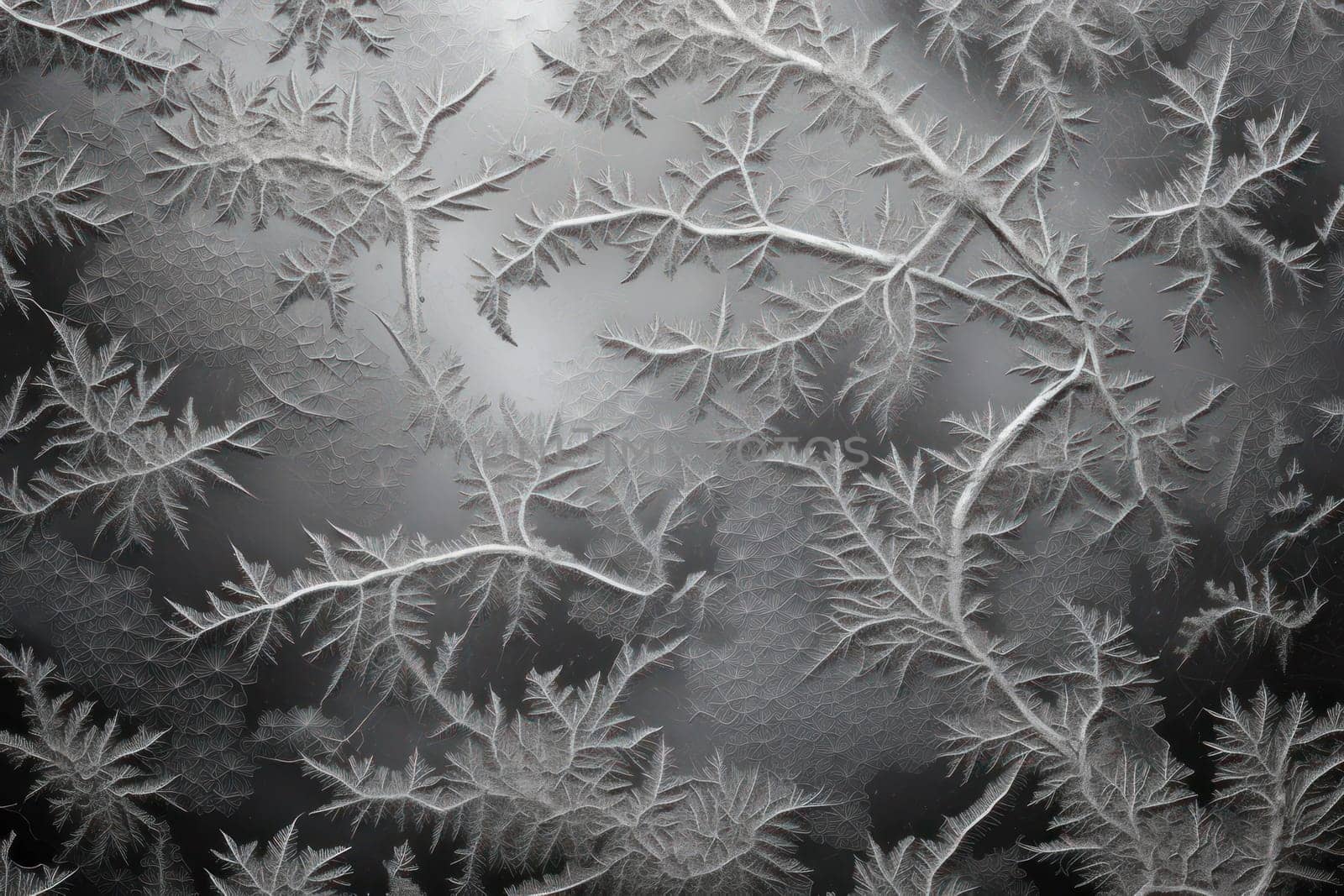 A mesmerizing exploration of winter's artistic side, unveiling captivating abstract patterns etched in the delicate intricacies of snow and frost on various surfaces.