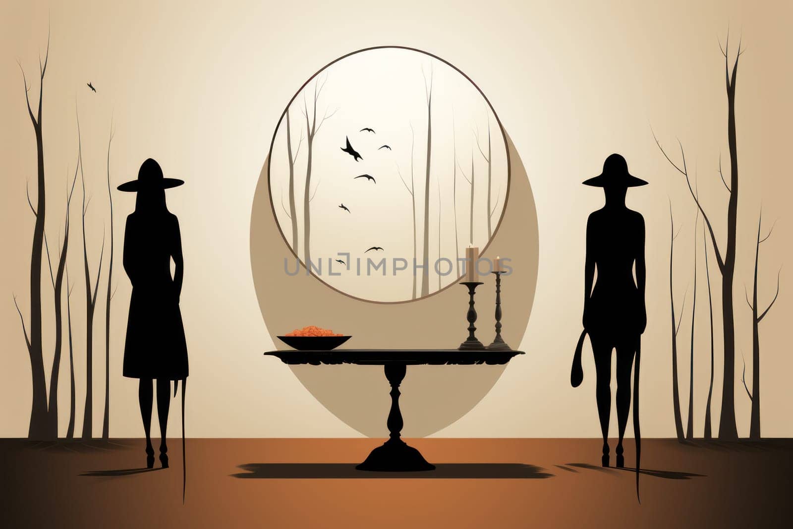 A mesmerizing portrayal of enchanted shadow mirrors, each reflecting tantalizing glimpses of parallel realms and alternate versions of oneself.