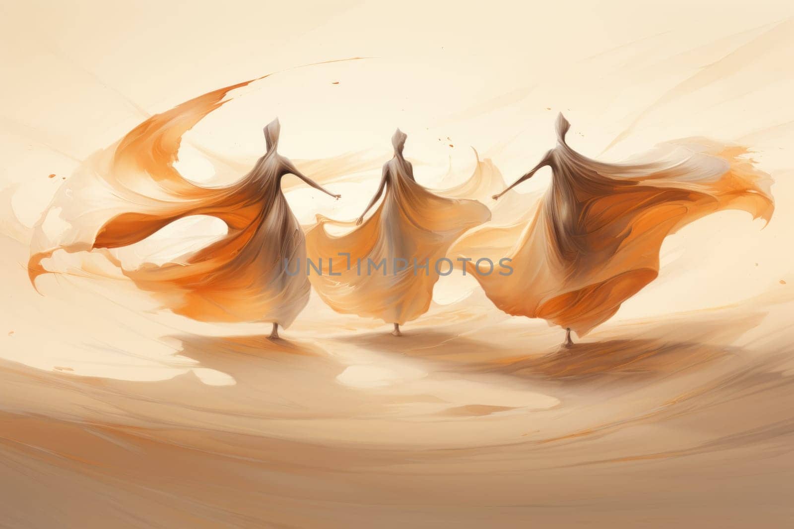 In the enchanting world of fantasy, there exist mystical beings known as whirling sand dervishes.